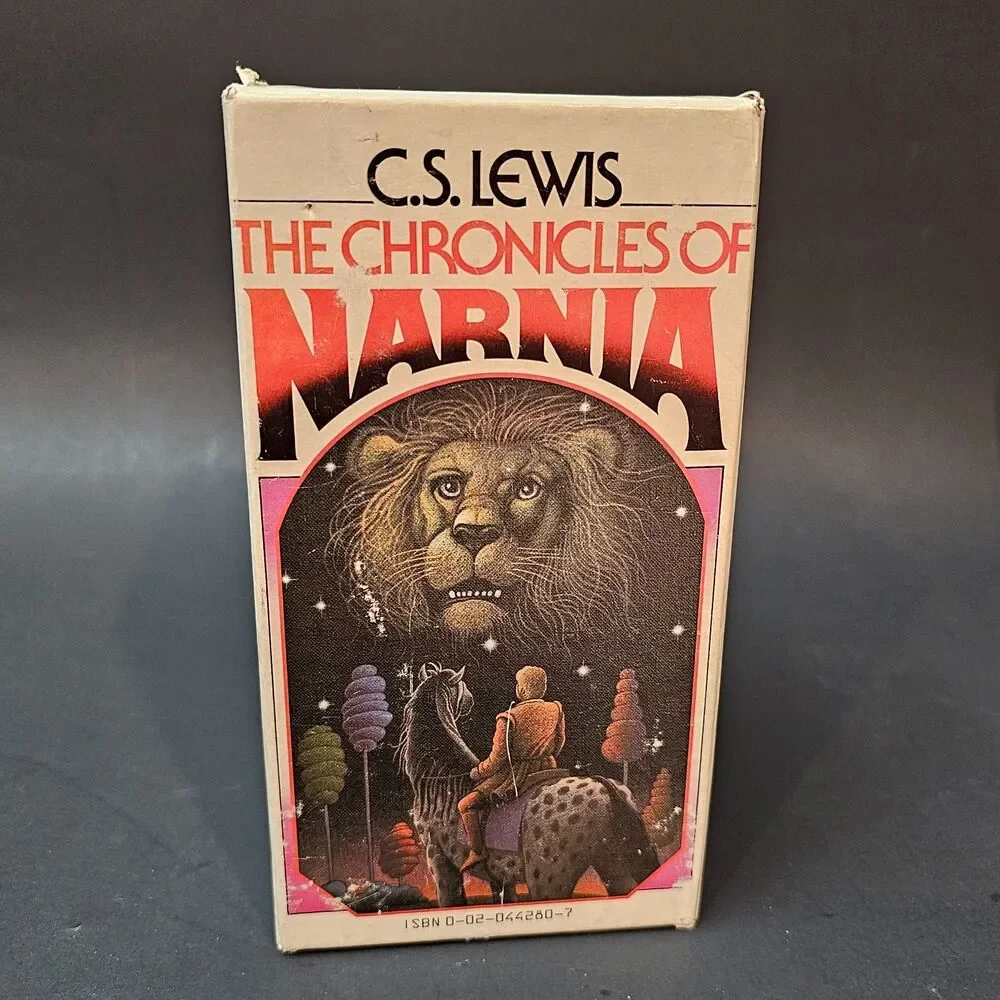 Vtg Chronicles of Narnia Box Set Complete 1970 C.S. Lewis First Collier Books Ed